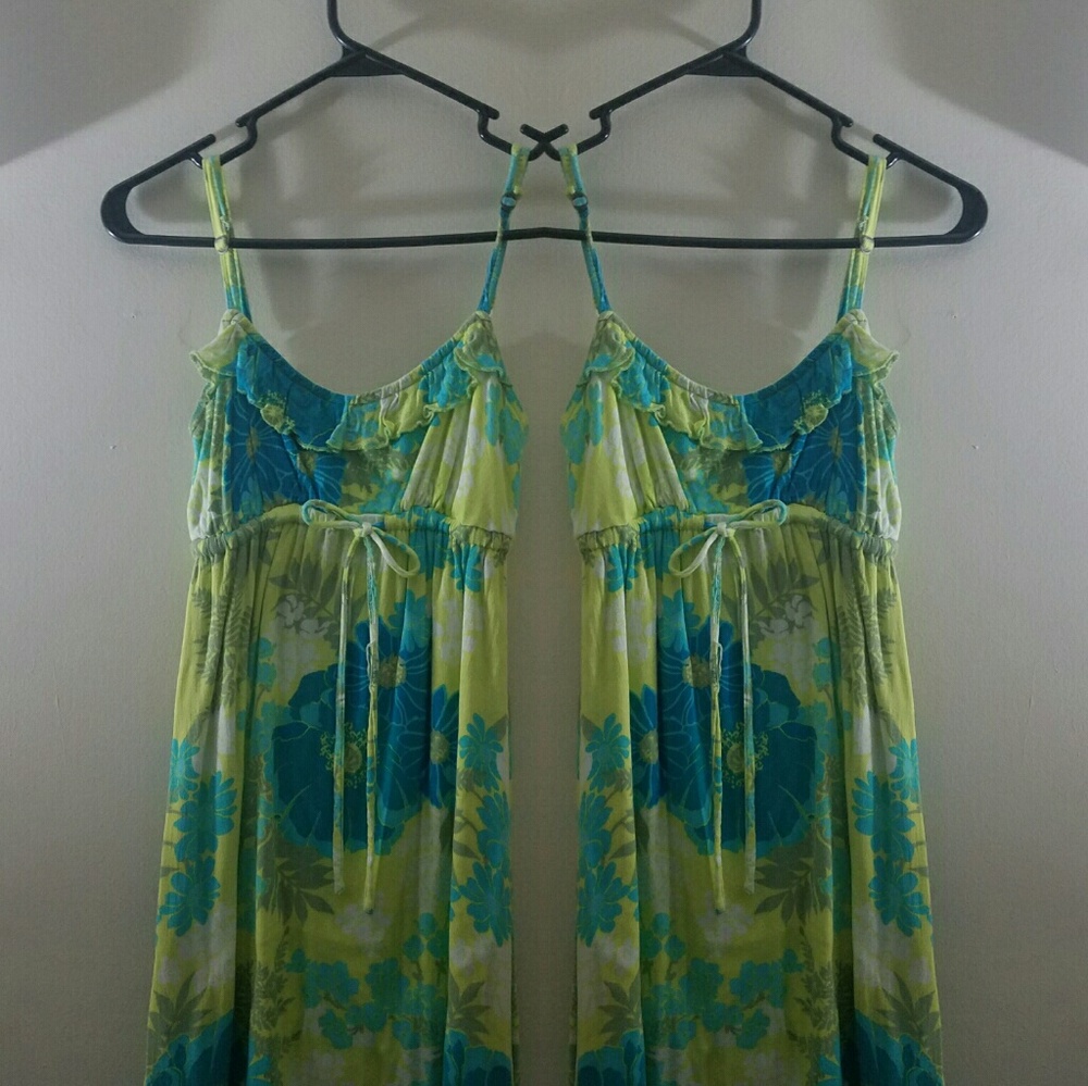 Floral Spaghetti Strap Sun Dress