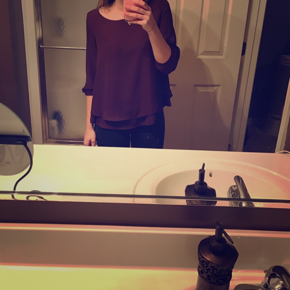 Lauren Conrad 3/4 sleeve blouse szXS