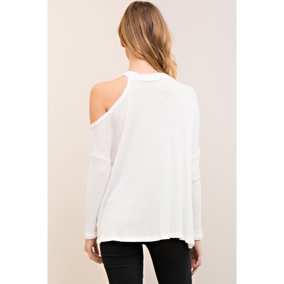 All I Half One Cold Shoulder Top - Picture 2 of 4