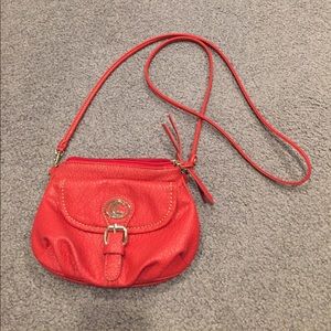 Red crossbody bag