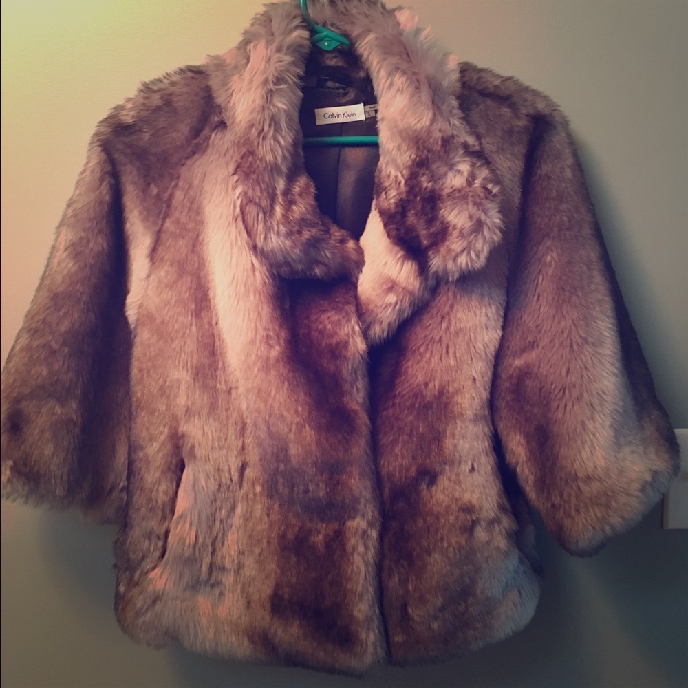 Calvin Klein faux fur