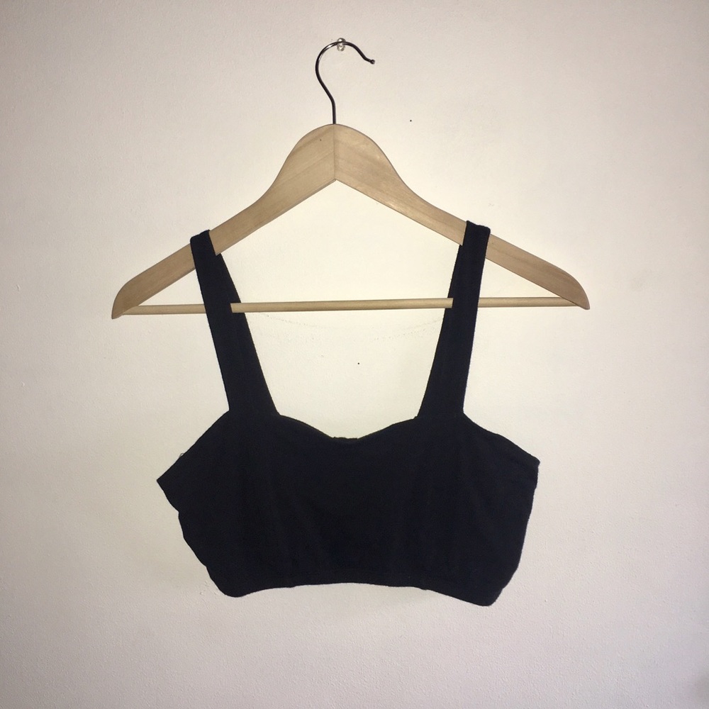 Bowed Black Bandeau