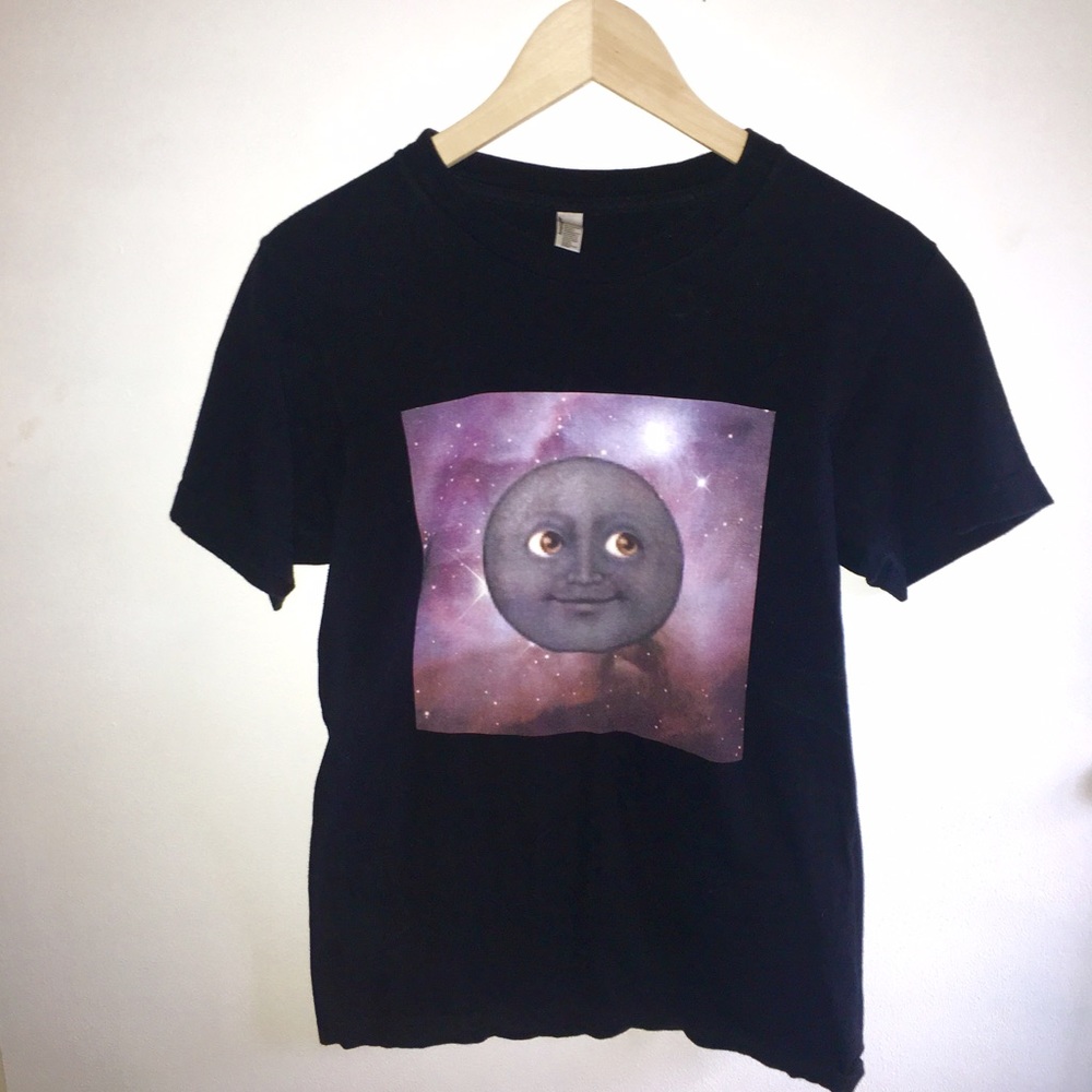 Moon Emoji Galaxy Shirt 🌚