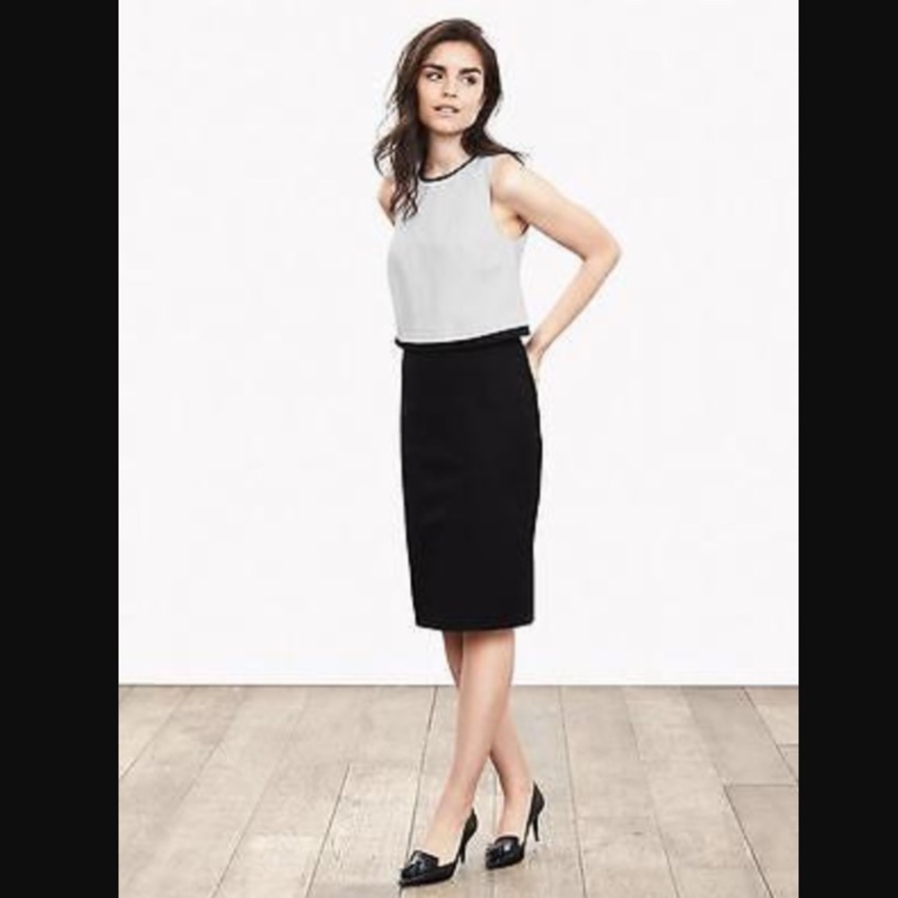NWT Banana Republic Sloan Fit Layered Sheath Dress