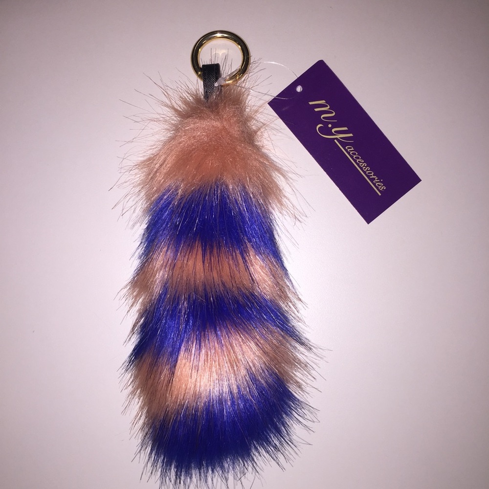 ASOS faux fur fox tail keychain
