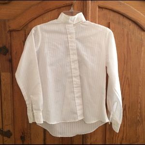 White equestrian buttoned down shirt 🐎