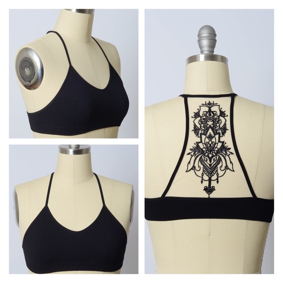 ✨HOST PICK✨ Tattoo Mesh Racerback Brallette - Picture 2 of 4