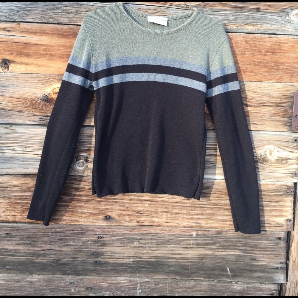 JAY JACOBS CASUAL STRIPED SWEATER