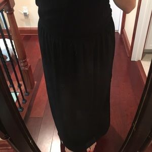 Sheer Black Maxi Skirt