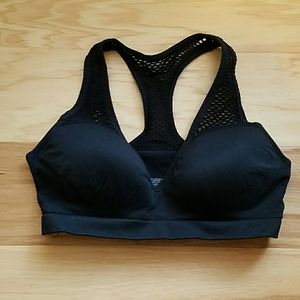 Pink sports bra black sz M