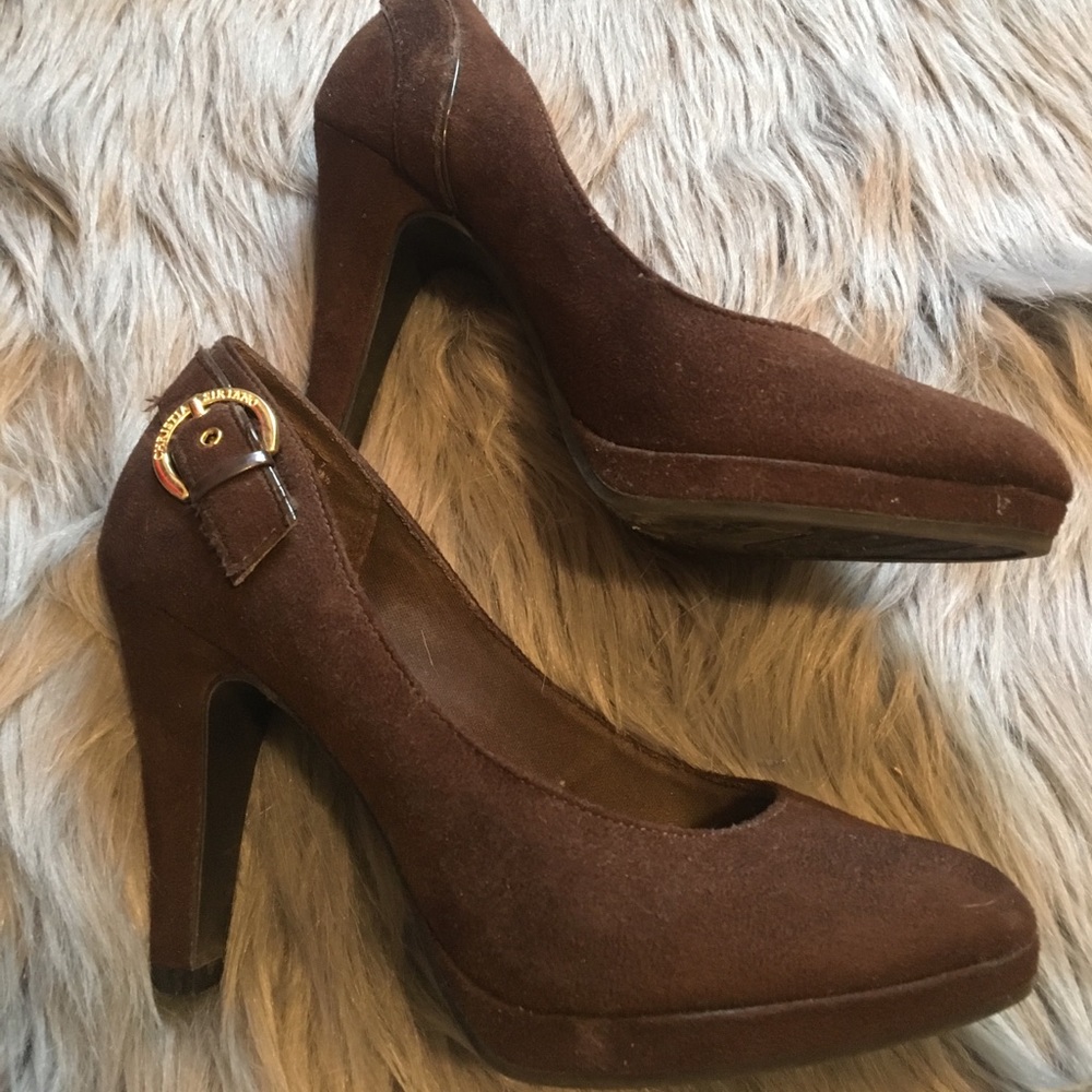 Brown Christian Sirano heels