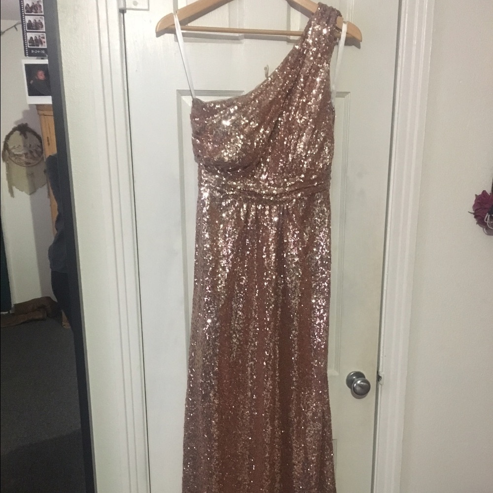 Rose Gold Sequin Dress