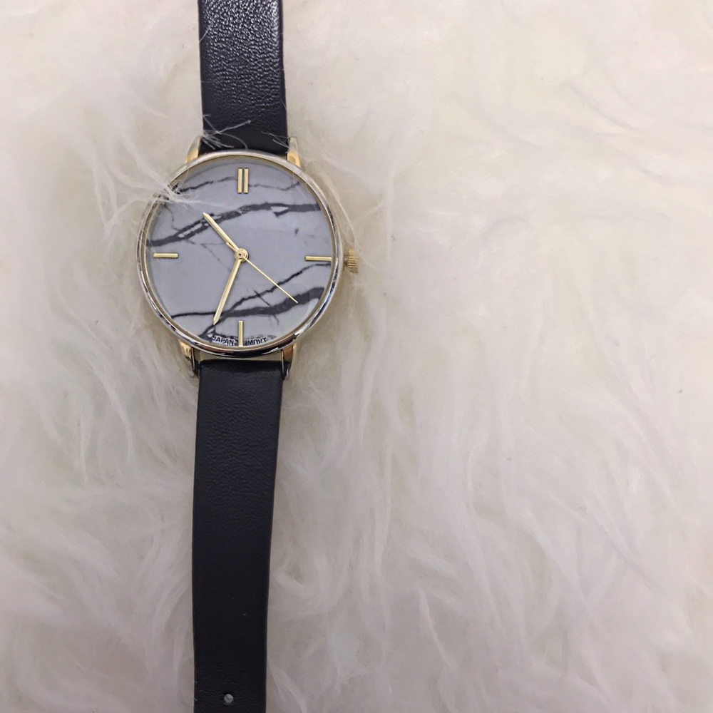 ✨SOLD on Mercari✨ Marble and Gold Face Watch