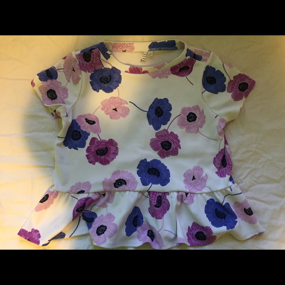 Floral peplum top