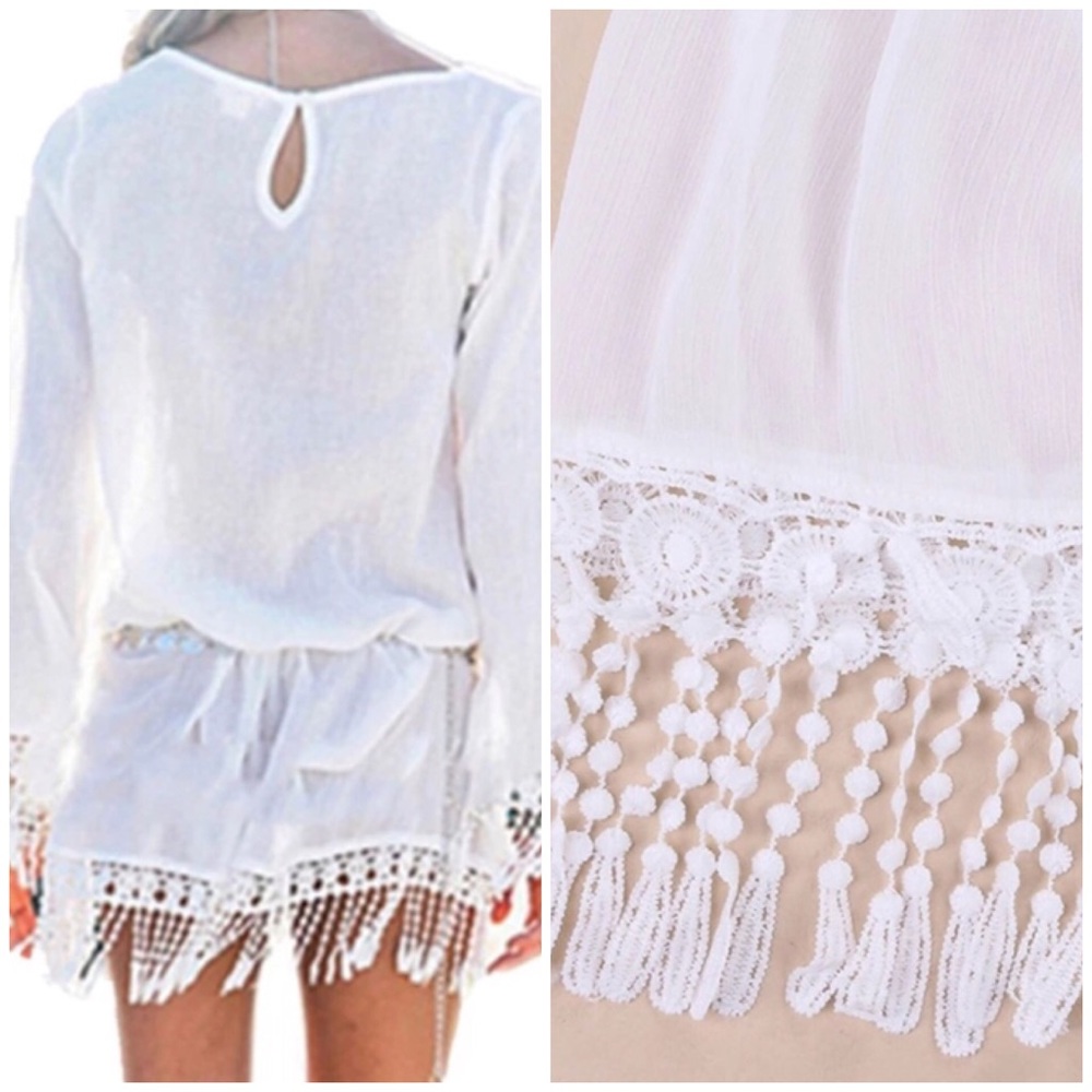 HOST PICK! Summer Fringe Sexy Beach Bikini CoverUp - Picture 3 of 8