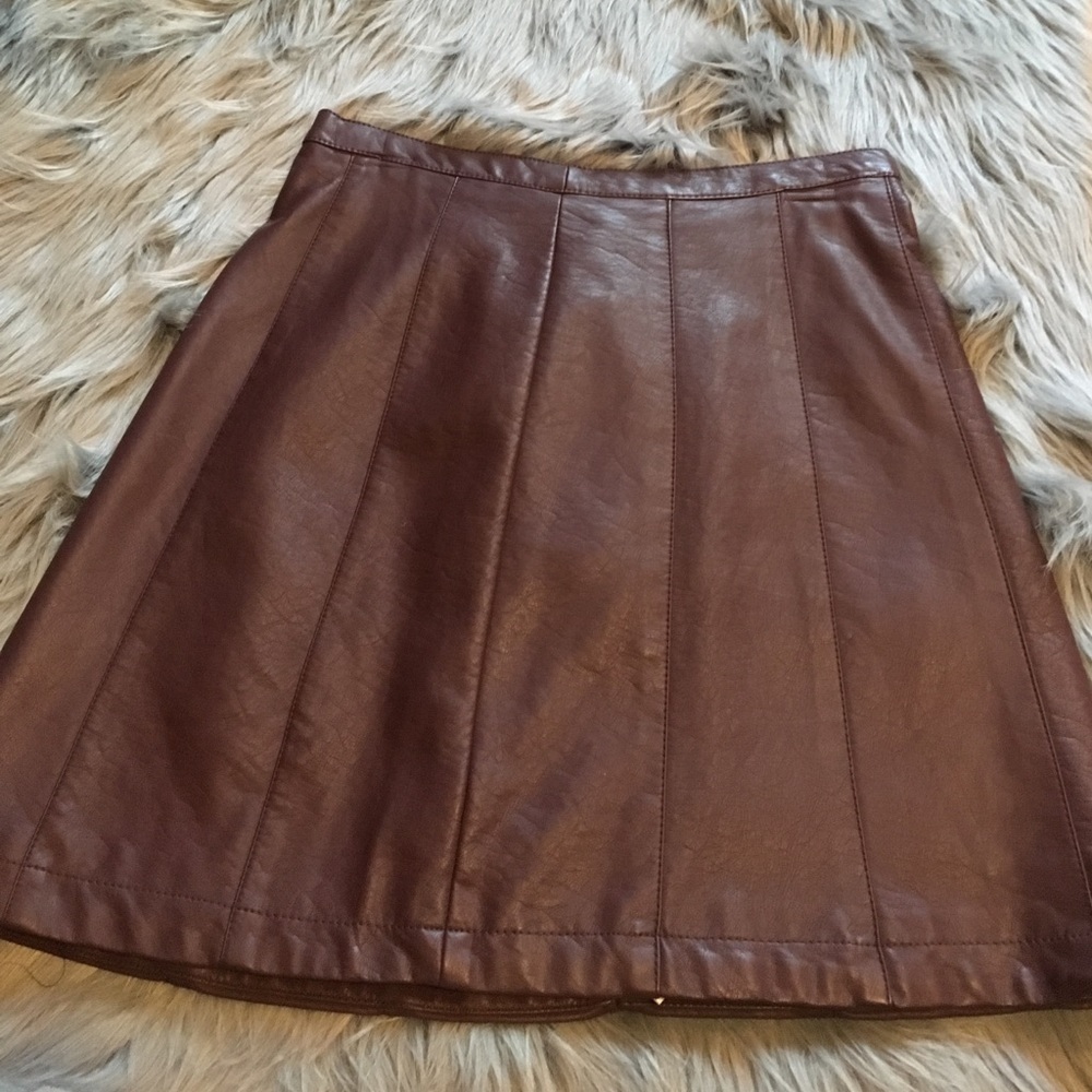 Leather(faux) skirt