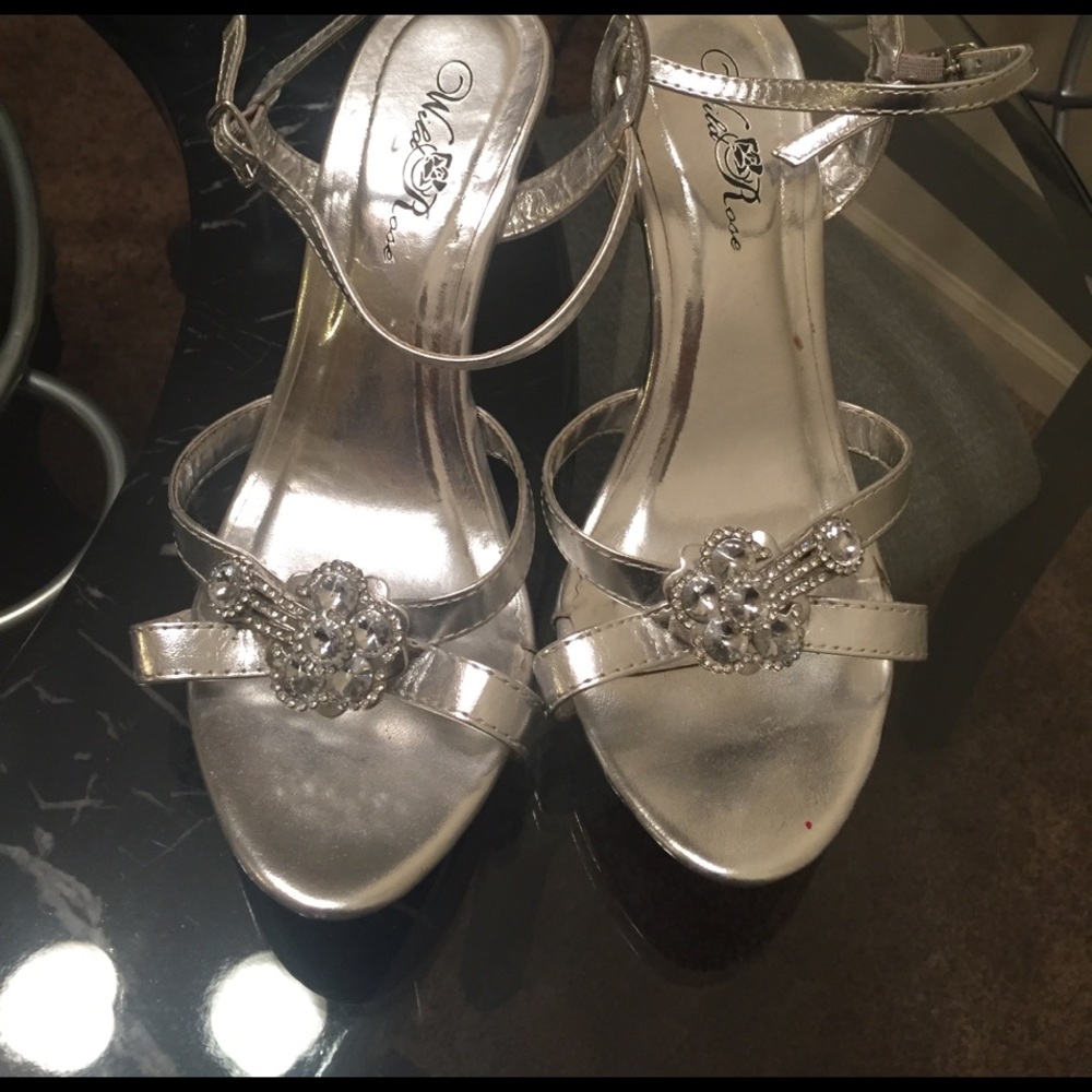 Silver shoes