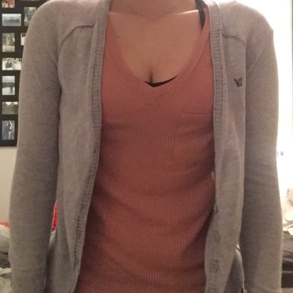 American Eagle Outfitters Grey Cardigan