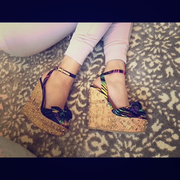 Penny💗Kenny multi colored wedges - Picture 5 of 6