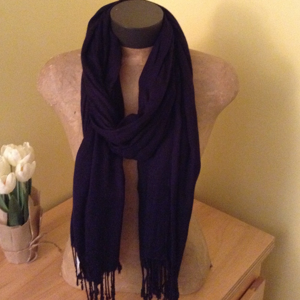 Navy Blue Christopher & Banks Scarf NWOT