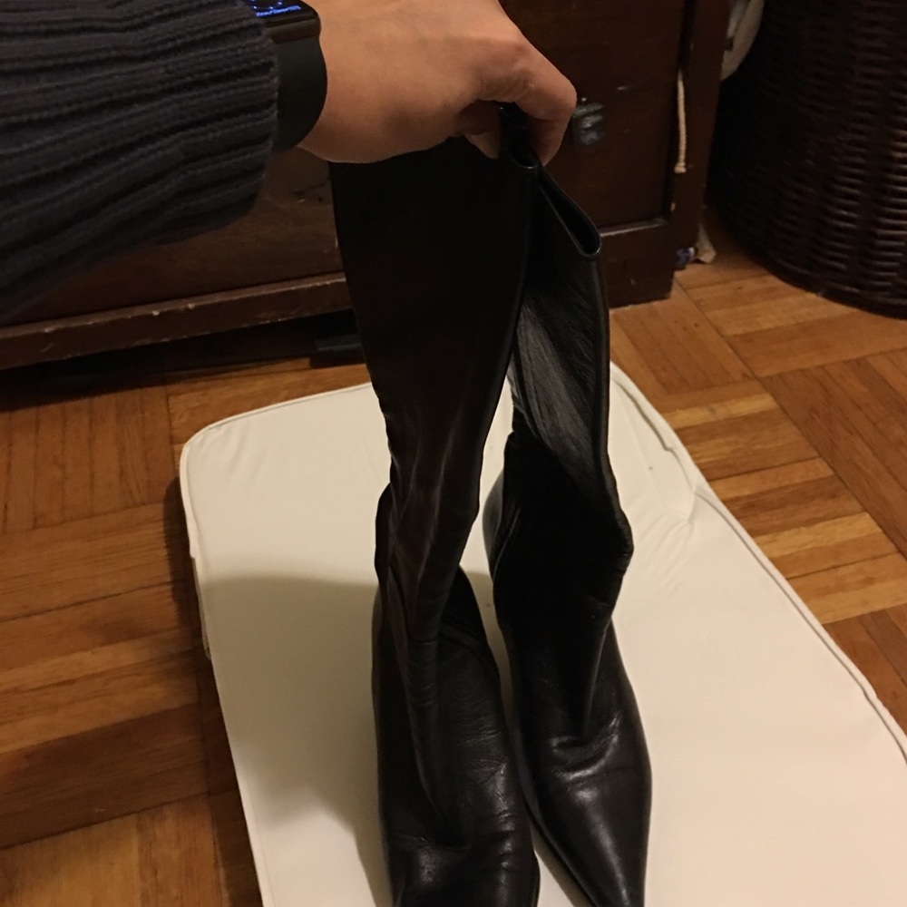 Barney's Co-op black stiletto boots.