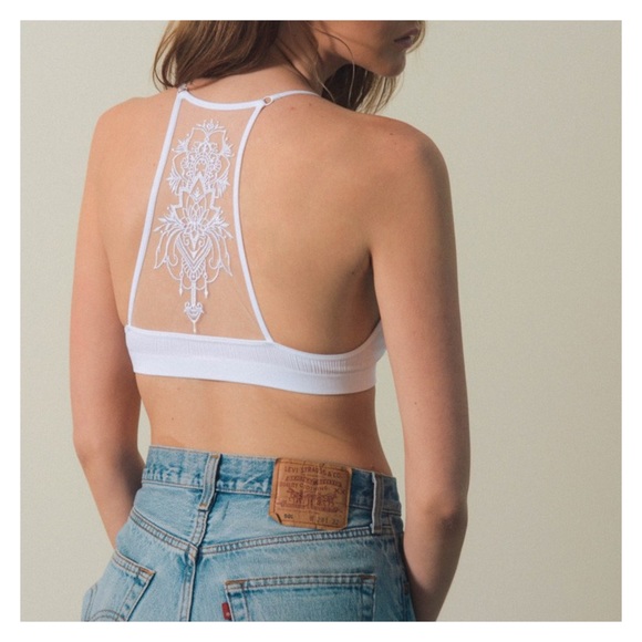 Just In- Tattoo Mesh Racerback Bralette - Picture 4 of 4