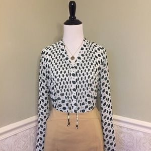 Michael Kors pleated sheer blouse - XS