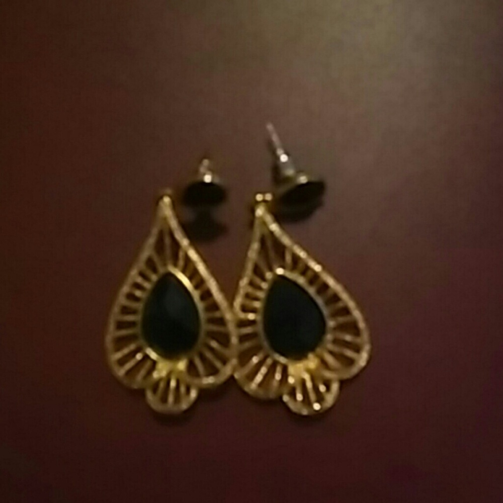 Black & Gold Earrings