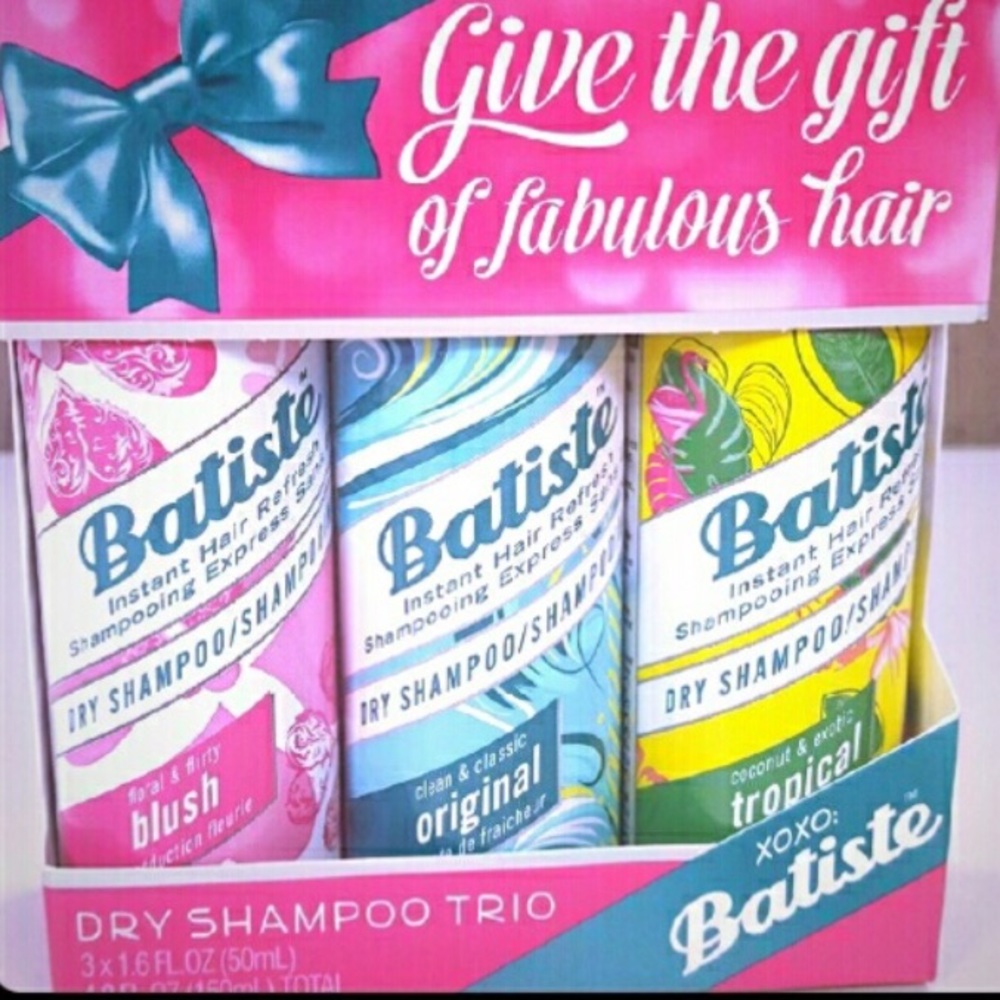 Travel size dry shampoo