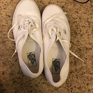 Mens White Vans Gently worn
