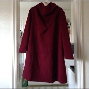 Quilted burgundy dress