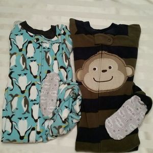 Toddler Boys Footed Pajamas
