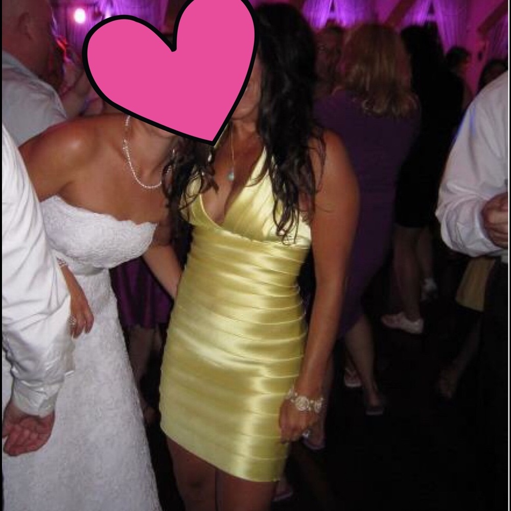 BCBG Satin Halter Dress