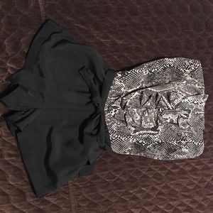 Strapless short jumpsuit