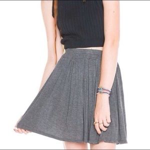 🌹Brandy Melville Heather Gray Cotton Skirt! 🌹