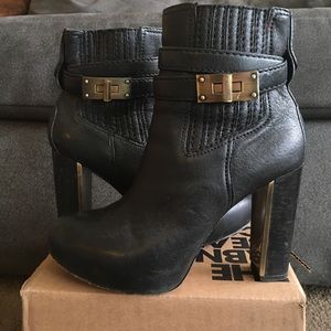 BCBG Max Azria gorgeous leather boots. Minor wear.