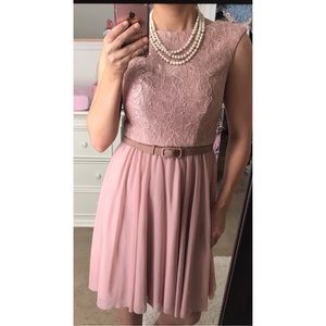 Davids bridal Blush fit and flare dress