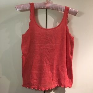 Topshop coral detailed tank top