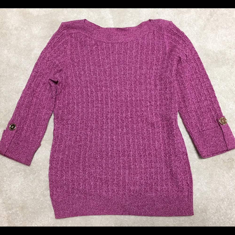 Karen Scott pink sweater