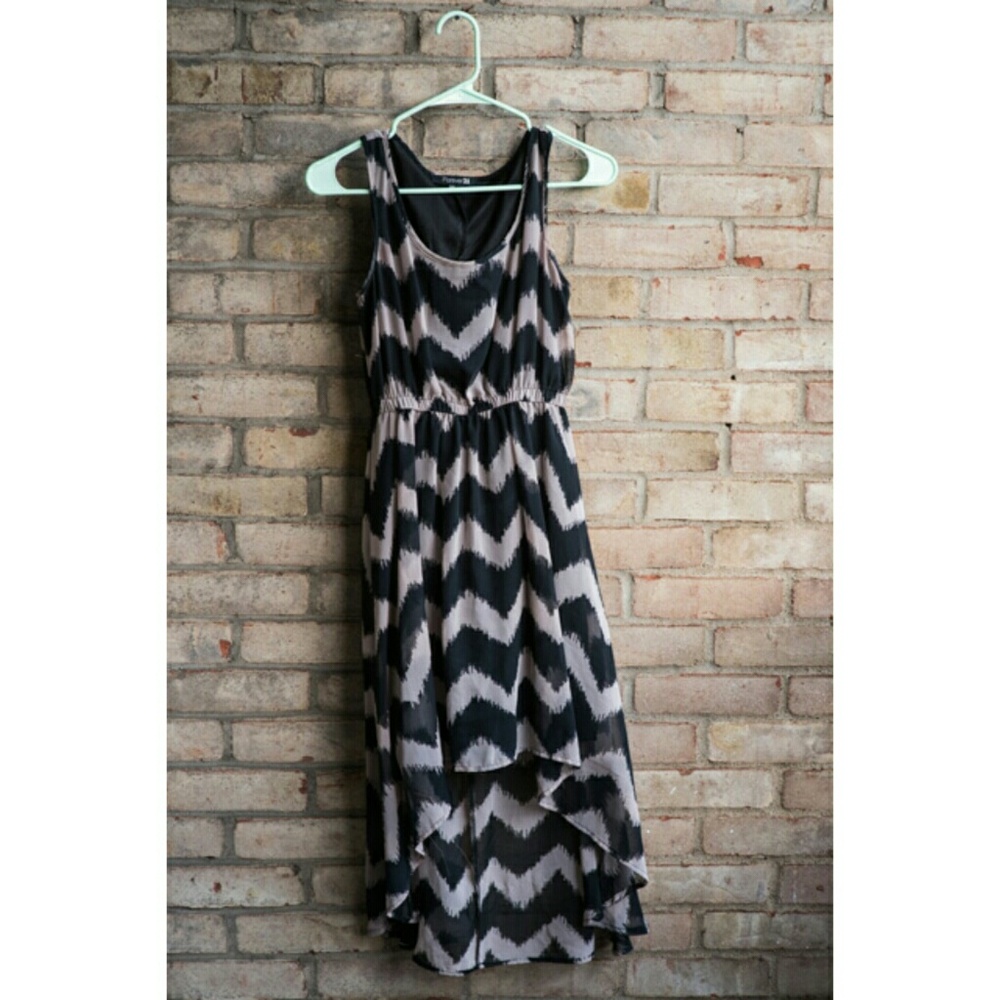 Geometric Striped Dress