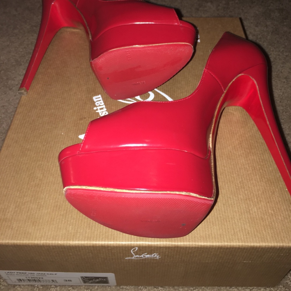 Red Christian louboutins worn once!