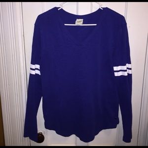 Victoria's Secret PINK V Neck Long Sleeve T-Shirt