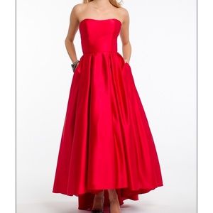 Red Strapless Dress