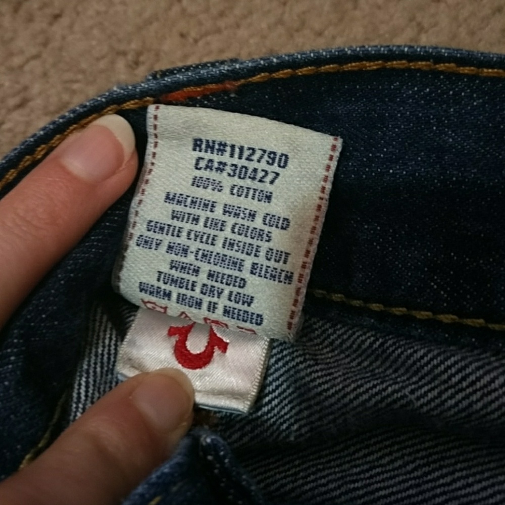 Sold on eBay True Religion Ricky 34 x 28 - Picture 7 of 7