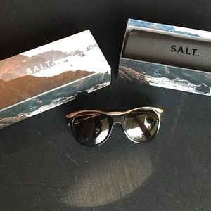 Elkins Salt. Optics Black and Gold sunglasses.
