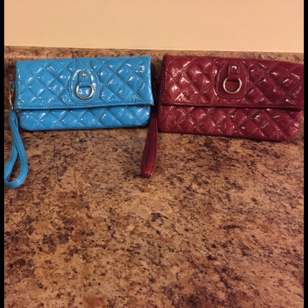 Blue and Crimson Wristlets