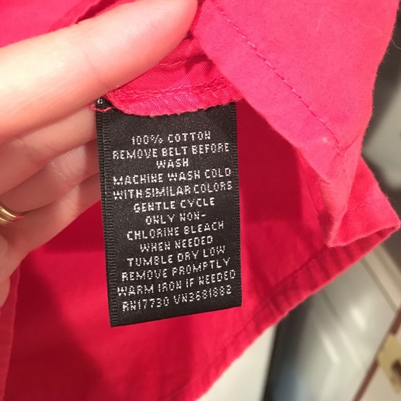 Classic Hot Pink Empire Waist Dress - Picture 4 of 4