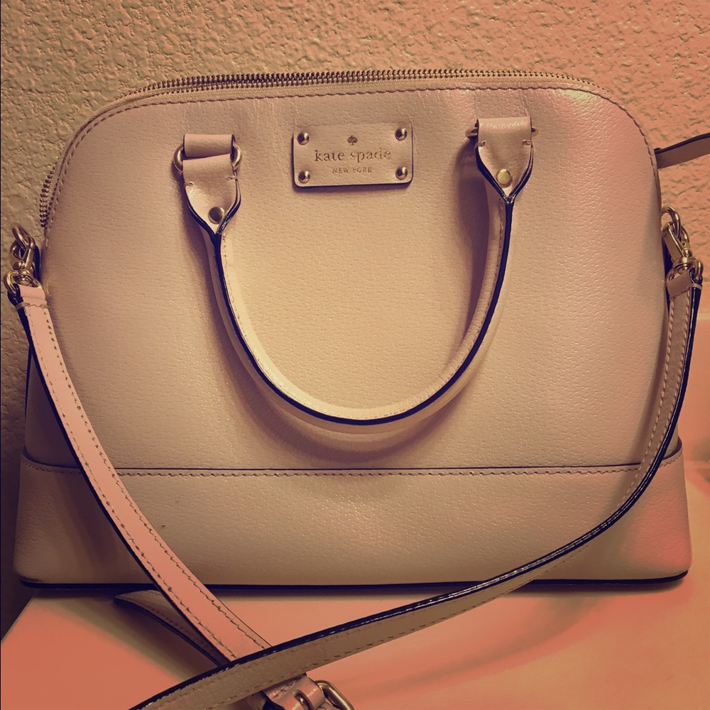 Kate Spade leather bag beige/bone color