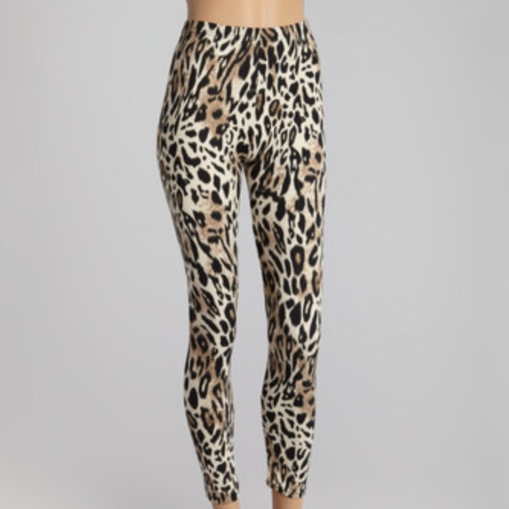 NEW Black & Brown Leopard Leggings