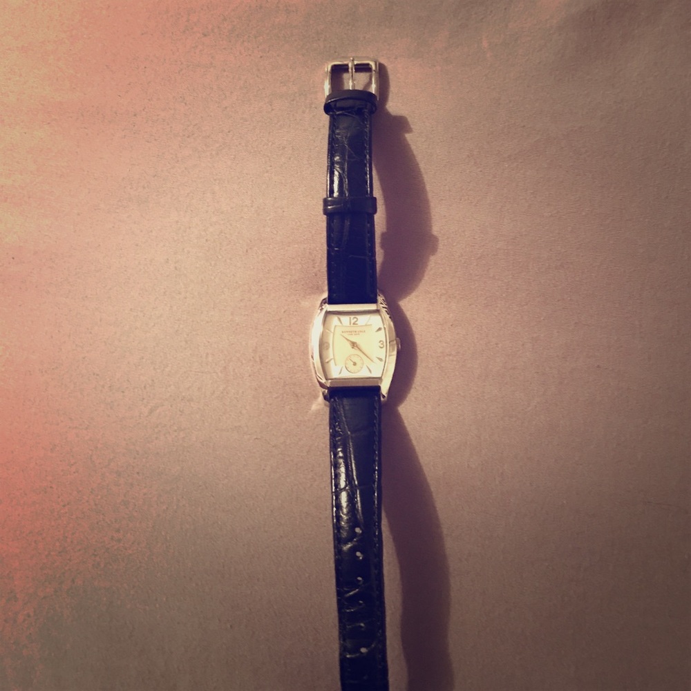 Women's Kenneth Cole leather watch